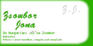 zsombor jona business card